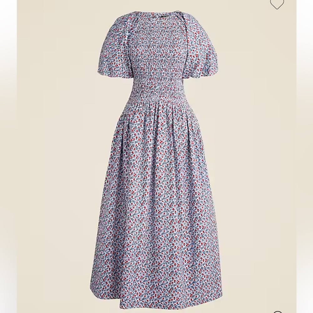 J Crew Meadow Dress in Poppy Cotton Poplin (XS) NWT